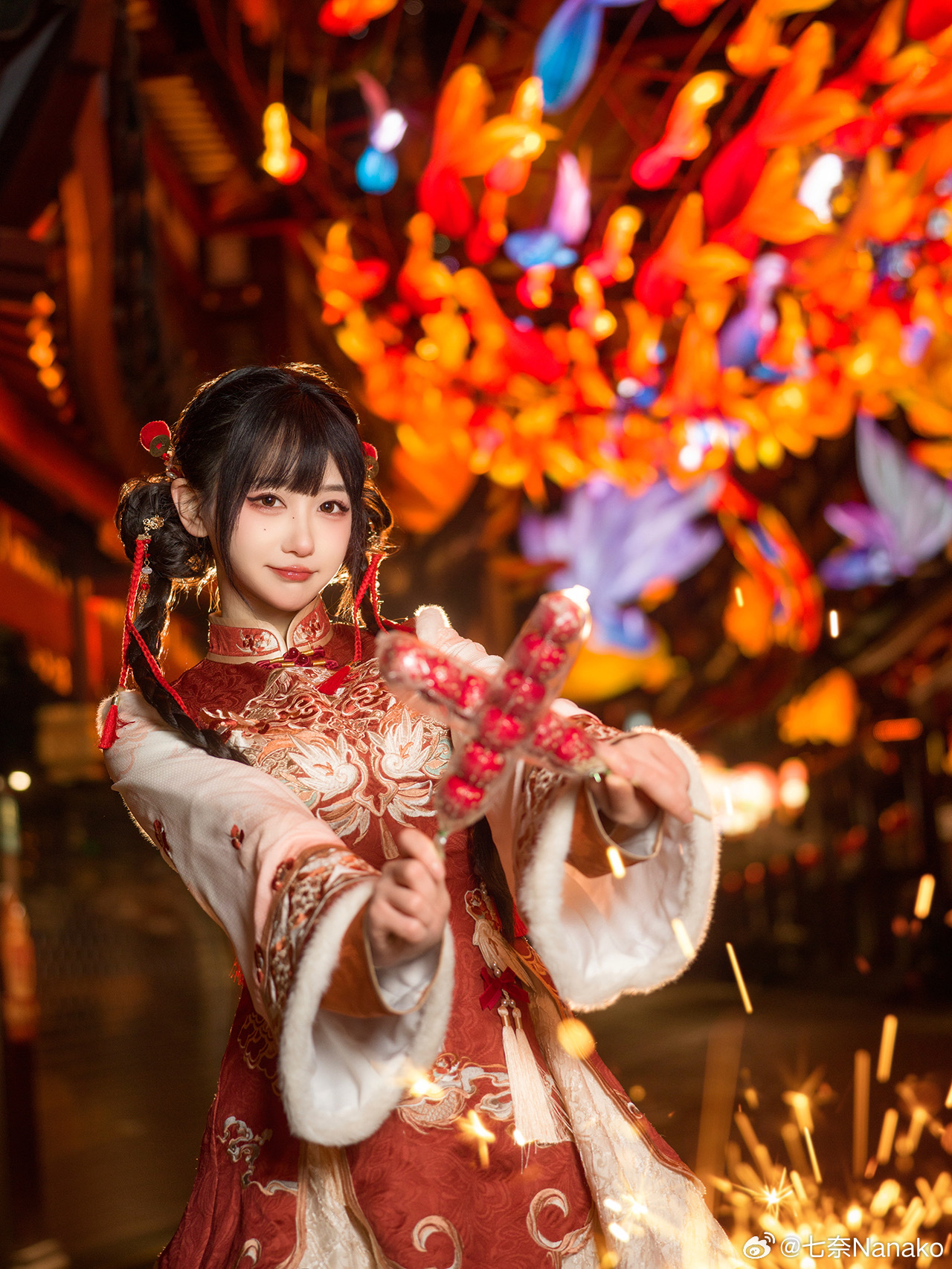 汉服 穿汉服过春节@七奈Nanako-米哈社