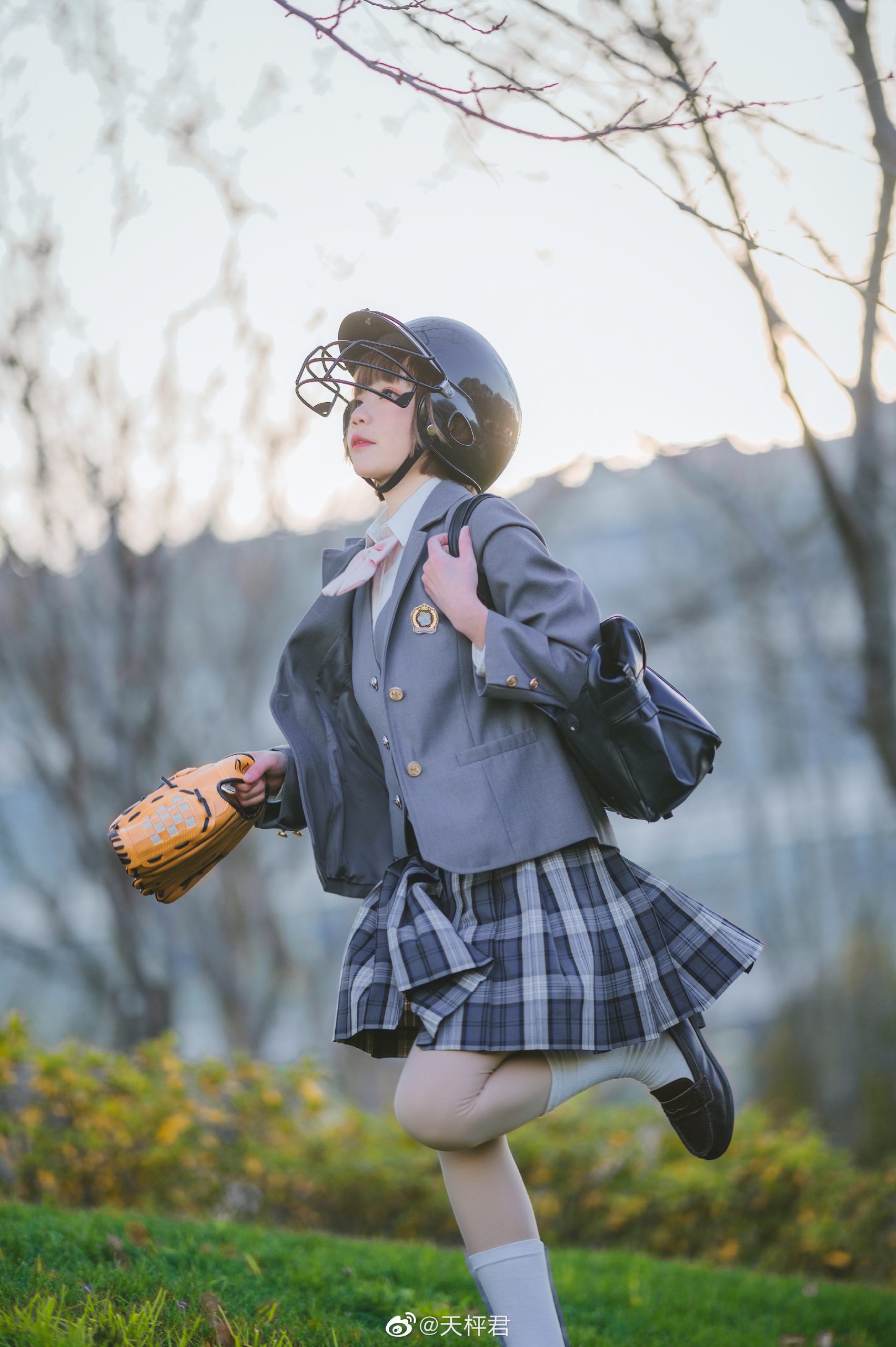 那么… 要一起逃学去练习棒球吗？@铁打萌萌_moi-米哈社