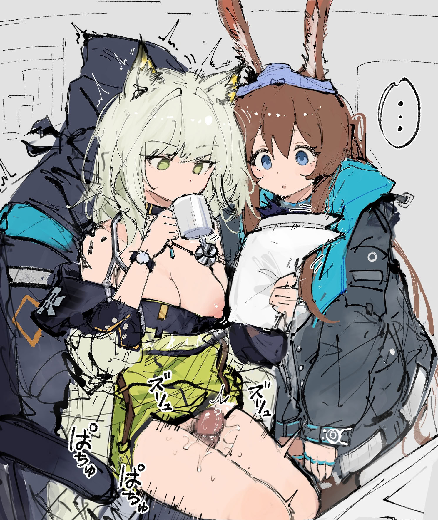 图片[1]-paofan·时停玩弄颜射凯尔希与阿米娅的屑刀客塔（明日方舟同人H·LC整合汉化组）-米哈社