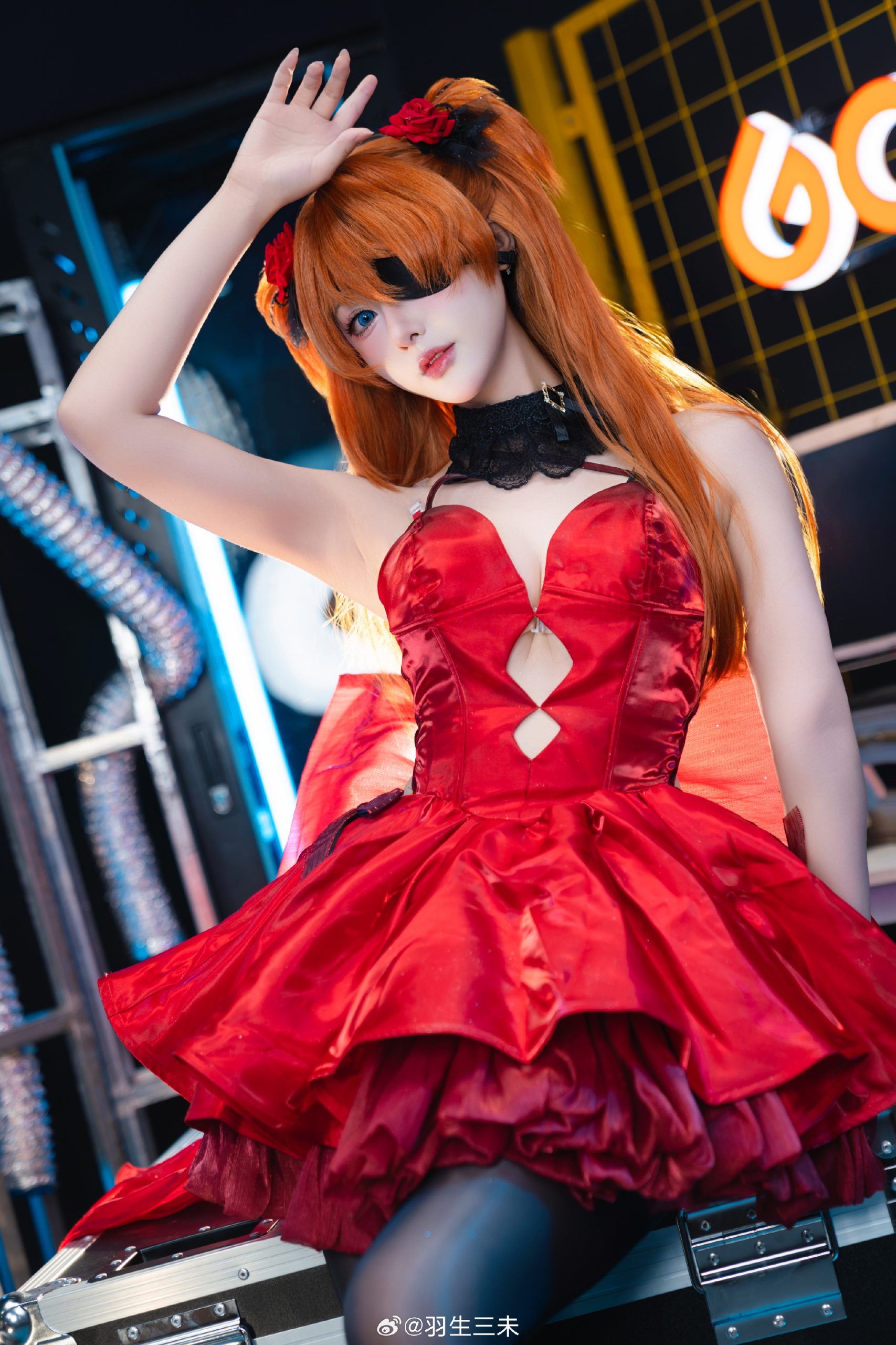 cosplay nikke联动eva的明日香 明日香 nikke:胜利女神@羽生三未-米哈社