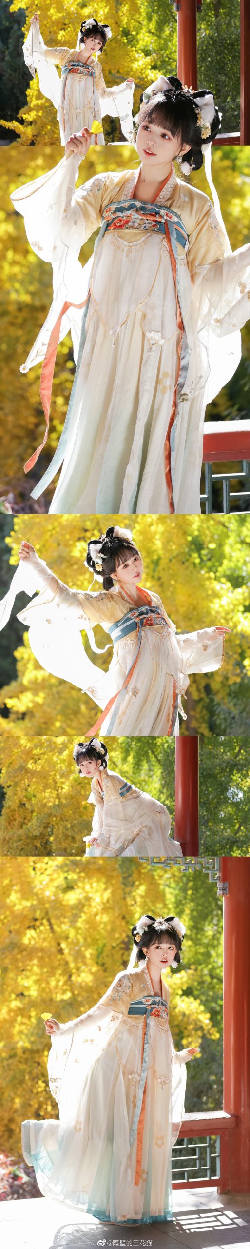 汉服 银杏树下的小咪喵...@隔壁的三花猫-米哈社