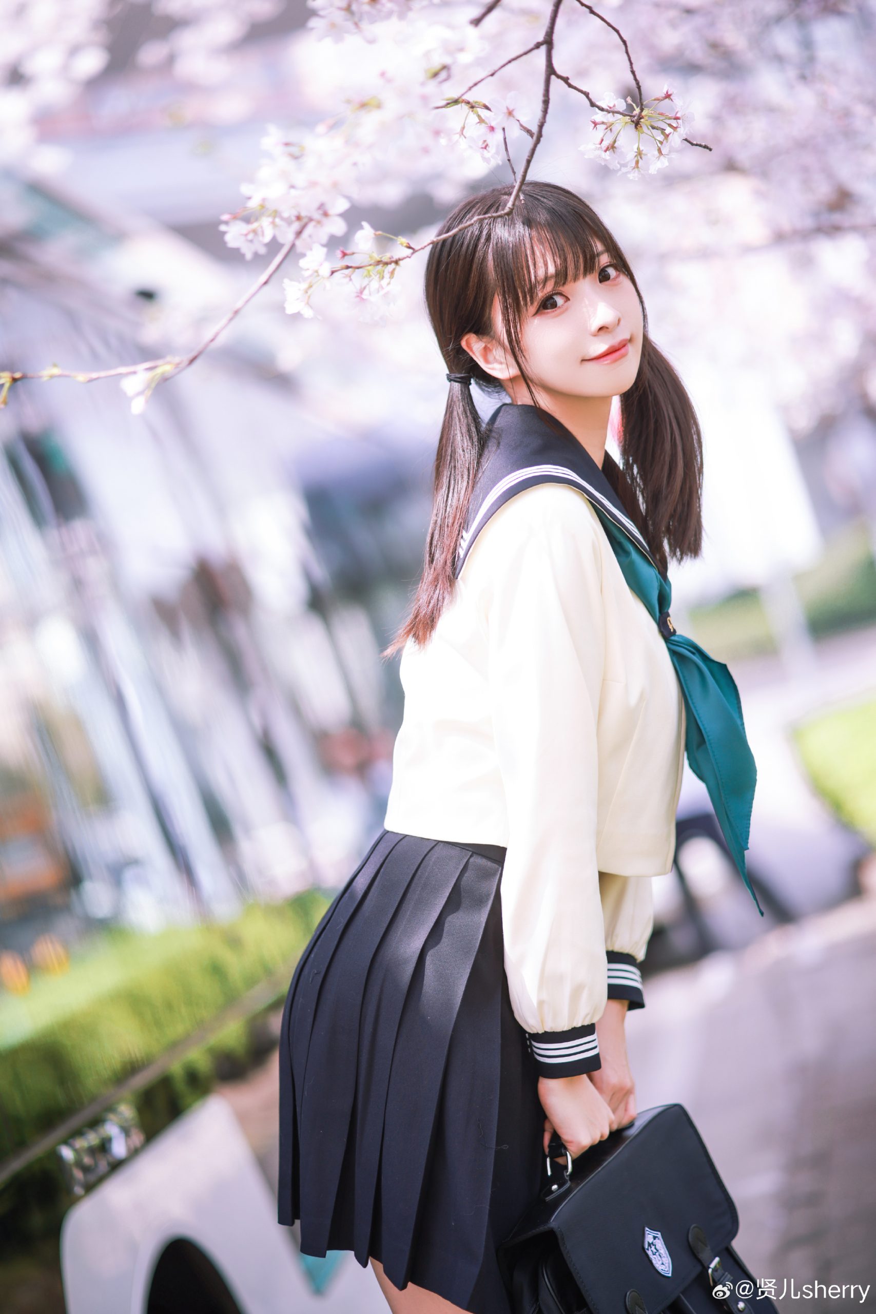 JK 水手服🌸相遇在樱花绽放的三月🌸@贤儿sherry-米哈社
