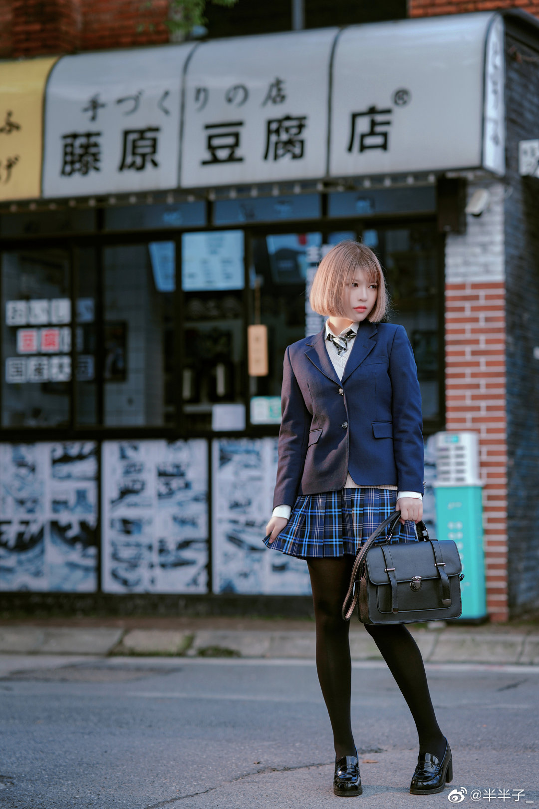 三坑少女 JK制服@半半子_-米哈社