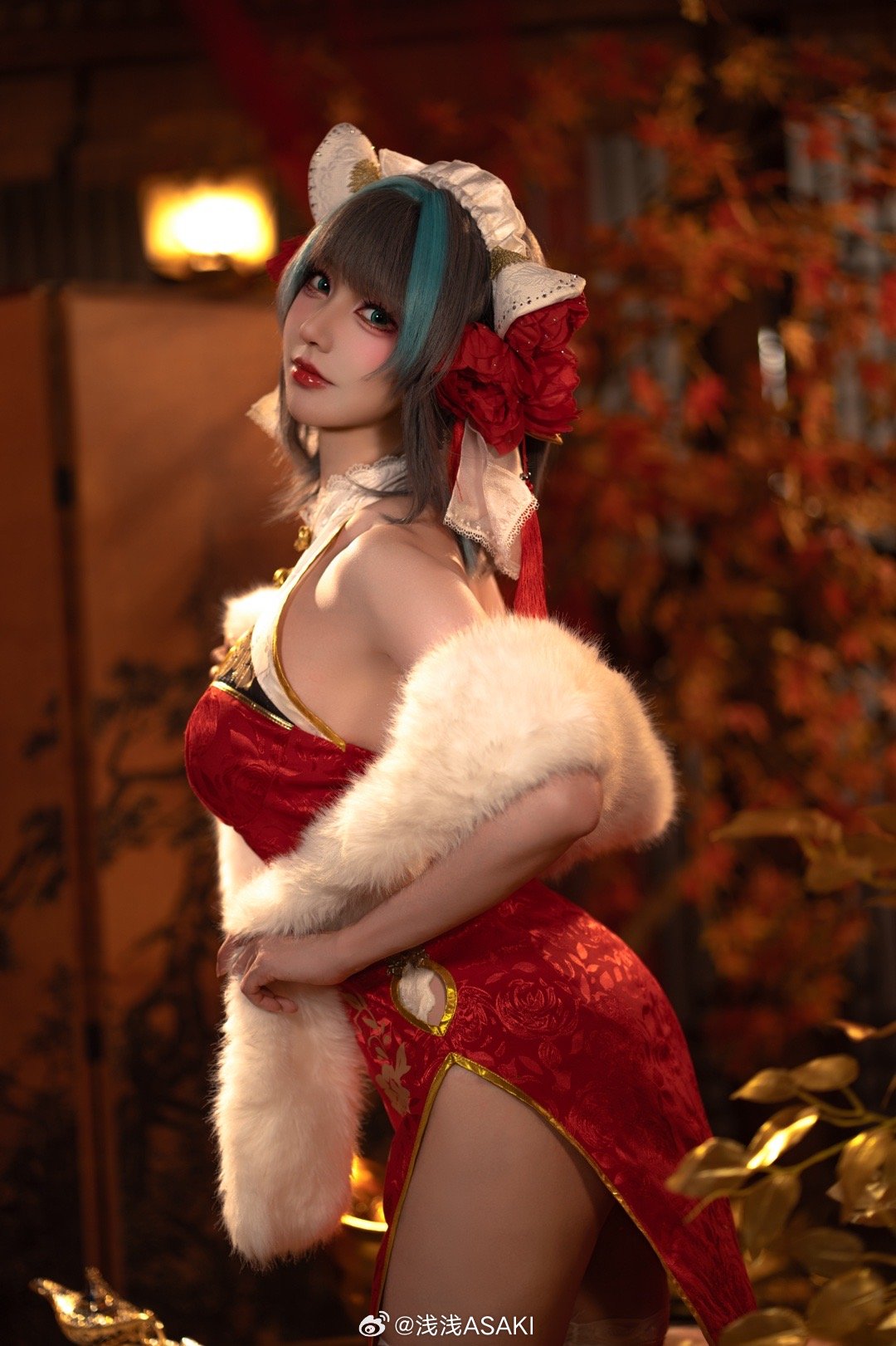 COSPLAY 晚上吃这个会不会太奢侈了 碧蓝航线 柴郡 @浅浅ASAKI-米哈社