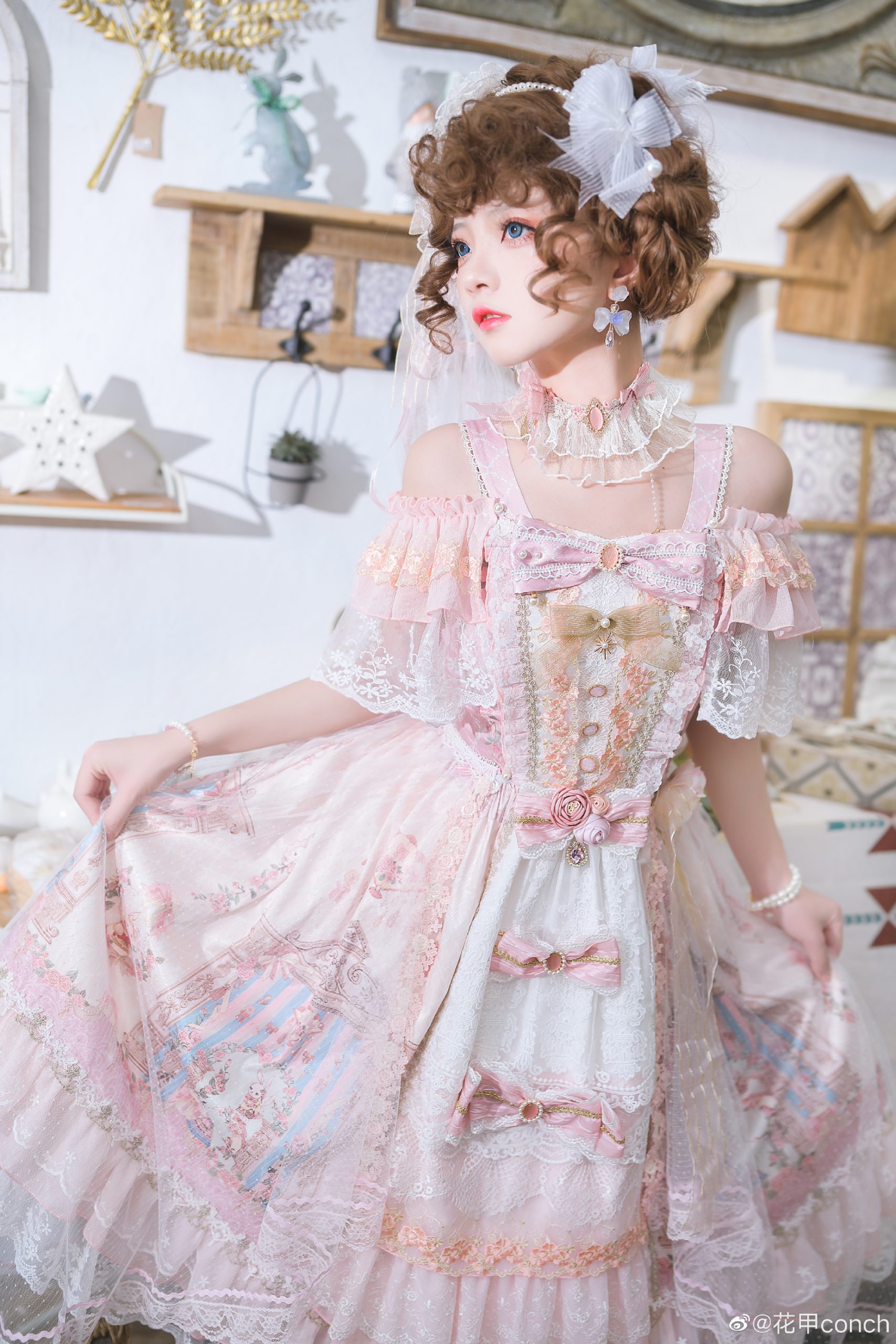 lolita装扮 - 月下曲 -@花甲conch-米哈社