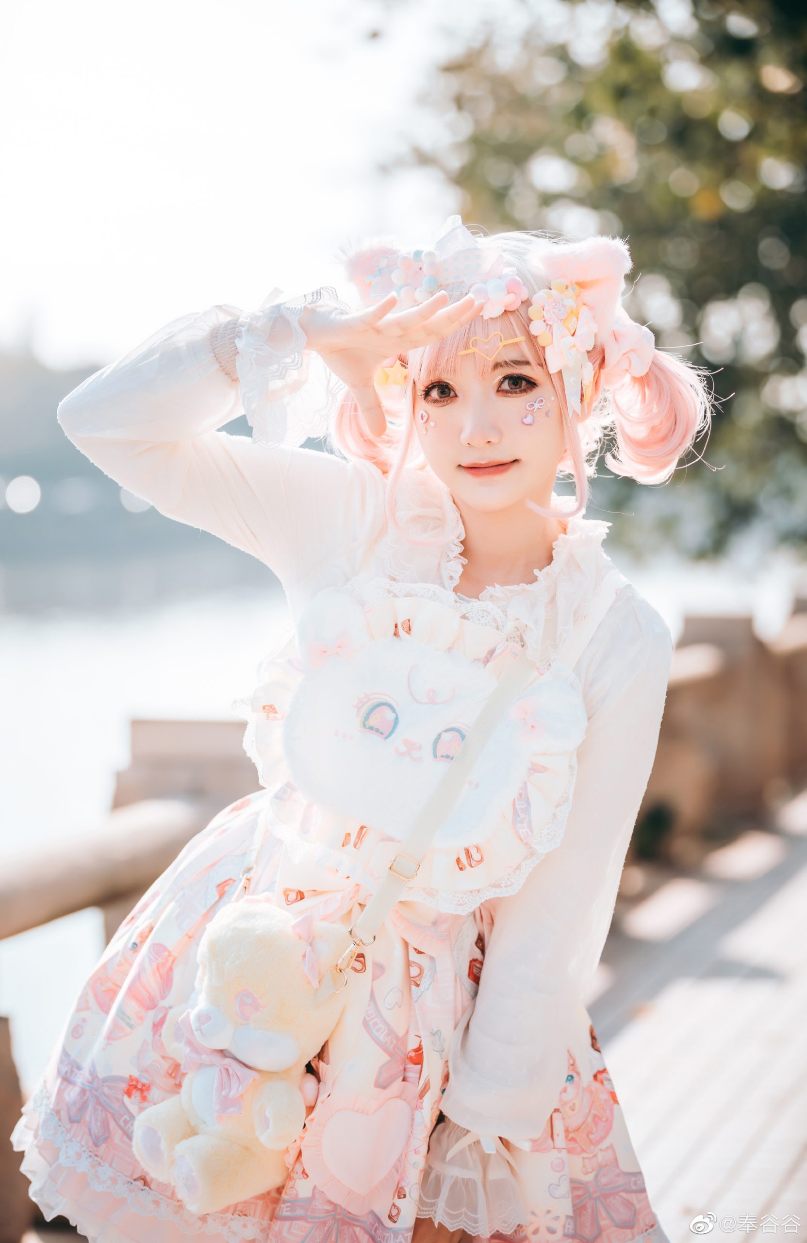 【lolita装扮】洋娃娃和小熊饼干都不及你的喜欢@奉谷谷-米哈社