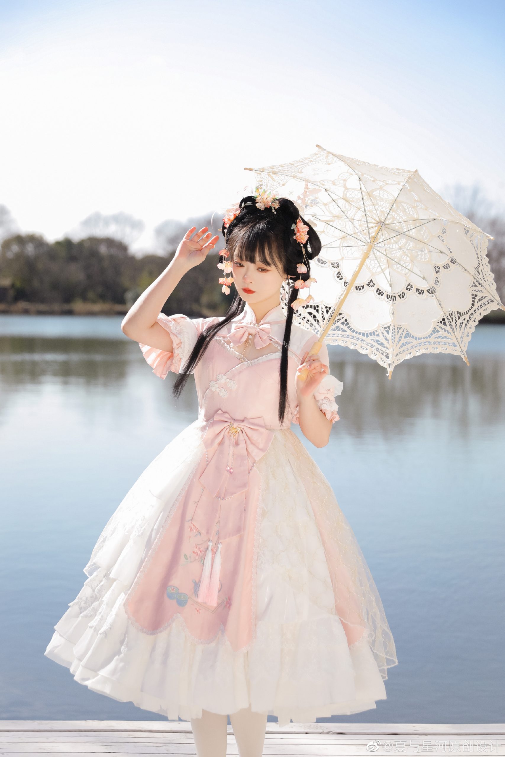 LOLITA装扮 又见春茶绿，十里闻茶香@夏与星河原创设计-米哈社